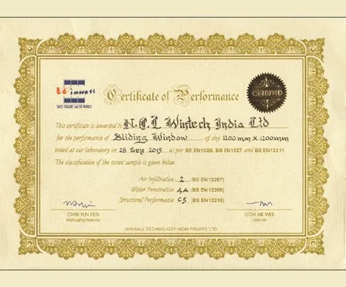 Winwall-Certificate