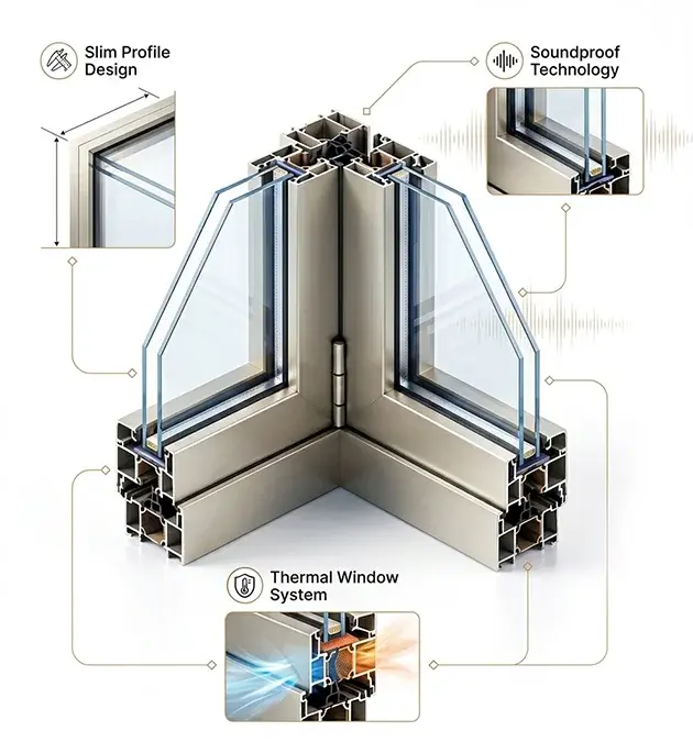 Aluminium windows specifications modern aluminium window design