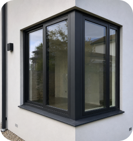 Aluminium Corner windows