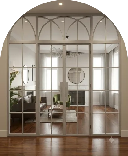 interior partition aluminium doors