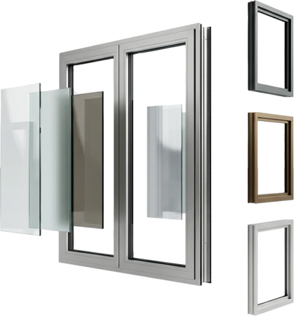aluminium windows colour modern aluminium window design