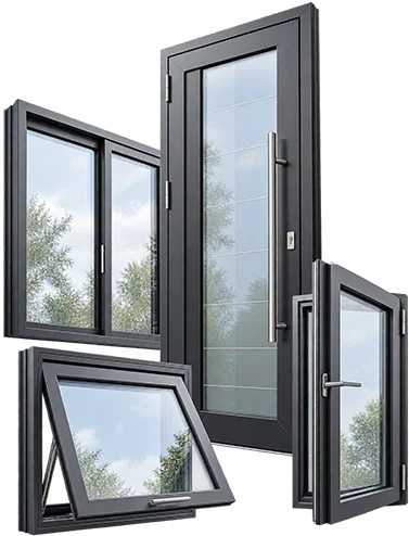 Modern Charcoal Window and Door Collection