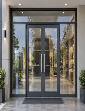 aluminium shop doors